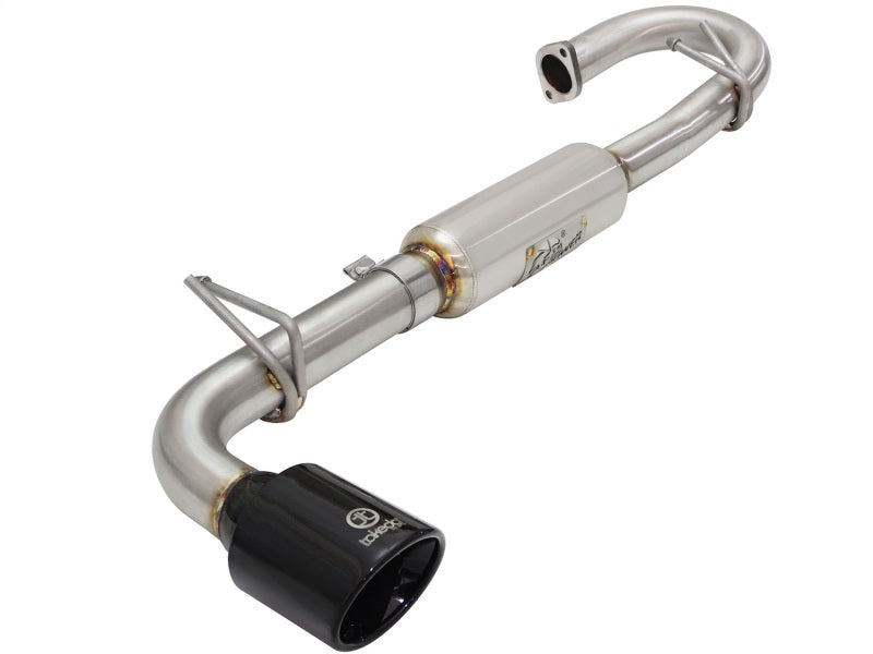 aFe Takeda 11-16 Scion TC 2.5L 2 1/4-2 1/2in Stainless Steel Axle-Back Exhaust w/Black Tip