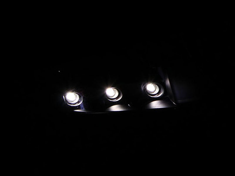 ANZO 2005-2006 Nissan Altima Crystal Headlight 4Door Sedan Black Amber (OE)