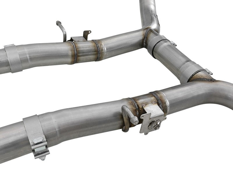 aFe MACH Force-Xp 3in 304 SS Cat-Back Exhaust 15-20 Dodge Charger Hellcat V8-6.2L/6.4L w/o Muffler