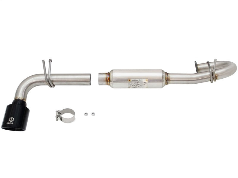 aFe Takeda 11-16 Scion TC 2.5L 2 1/4-2 1/2in Stainless Steel Axle-Back Exhaust w/Black Tip