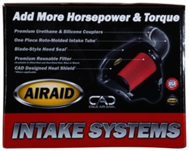 Airaid 11-14 Ford F-150 3.5/3.7L/5.0L /10-14 Raptor CAD Intake System w/ Tube (Dry / Red Media)