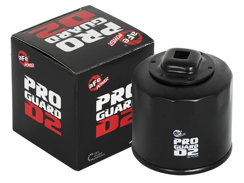 aFe Pro GUARD D2 Oil Filter 02-17 Nissan Cars L4/  04-17 Subaru Cars H4 (4 Pack)