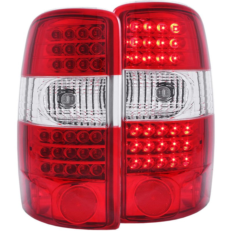 ANZO 2000-2006 Chevrolet Suburban LED Taillights Red/Clear G2